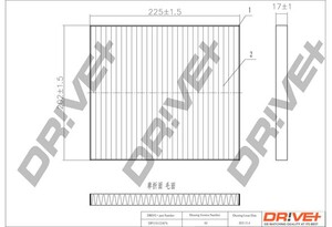 Фото Фільтр, повітря у салоні DRIVE PARTS  DP1110.12.0076