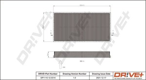 Фото Фільтр, повітря у салоні DRIVE PARTS  DP1110120314