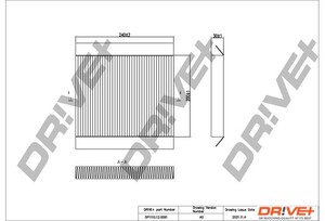 Фото Фільтр, повітря у салоні DRIVE PARTS  DP1110120091