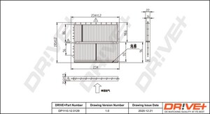 Фото Фільтр, повітря у салоні DRIVE PARTS  DP1110.12.0129