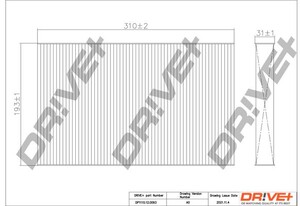 Фото Фільтр, повітря у салоні DRIVE PARTS  DP1110.12.0093