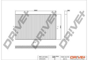 Фото Фільтр, повітря у салоні DRIVE PARTS  DP1110.12.0114