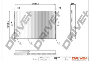 Фото Фільтр, повітря у салоні DRIVE PARTS  DP1110.12.0080