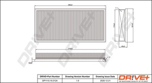 Фото Повітряний фільтр DRIVE PARTS  DP1110.10.0124