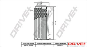 Фото Повітряний фільтр DRIVE PARTS  DP1110100765