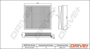 Фото Повітряний фільтр DRIVE PARTS  DP1110100156