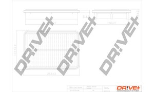 Фото Повітряний фільтр DRIVE PARTS  DP1110.10.0196