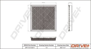 Фото Повітряний фільтр DRIVE PARTS  DP1110100211