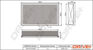 Фото Повітряний фільтр DRIVE PARTS  DP1110100222