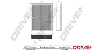 Фото Повітряний фільтр DRIVE PARTS  DP1110100359