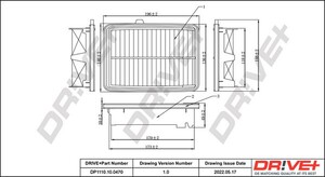 Фото Повітряний фільтр DRIVE PARTS  DP1110100470