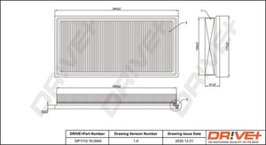 Фото Повітряний фільтр DRIVE PARTS  DP1110100645