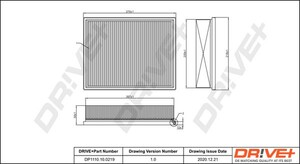 Фото Повітряний фільтр DRIVE PARTS  DP1110100219