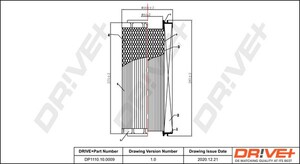 Фото Повітряний фільтр DRIVE PARTS  DP1110.10.0009