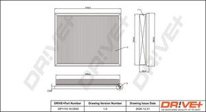 Фото Повітряний фільтр DRIVE PARTS  DP1110.10.0550