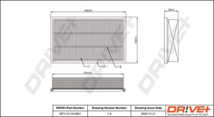 Фото Повітряний фільтр DRIVE PARTS  DP1110100081