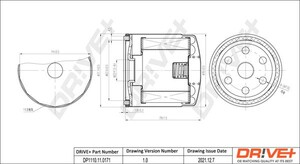 Фото Оливний фільтр DRIVE PARTS  DP1110.11.0171