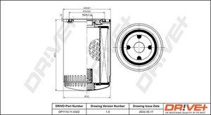 Фото Оливний фільтр DRIVE PARTS  DP1110110322