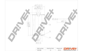 Фото Оливний фільтр DRIVE PARTS  DP1110110158