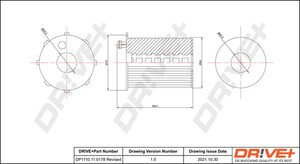 Фото Оливний фільтр DRIVE PARTS  DP1110110178