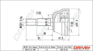 Фото Автозапчастина DRIVE PARTS  DP2110101499