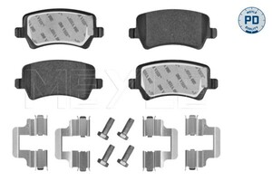 Фото Колодки гальмівні (задні) Ford Galaxy/S-Max 06-15/Volvo S60/S80/V60/V70/XC60/XC70 08- Meyle 025 244 9617/PD