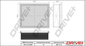 Фото Повітряний фільтр DRIVE PARTS  DP1110100406