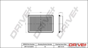 Фото Повітряний фільтр DRIVE PARTS  DP1110100476