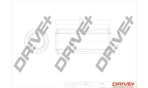 Фото Повітряний фільтр DRIVE PARTS  DP1110100010