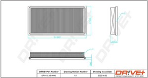 Фото Повітряний фільтр DRIVE PARTS  DP1110100606