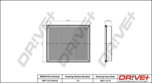 Фото Повітряний фільтр DRIVE PARTS  DP1110100410