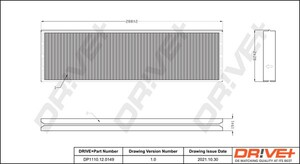 Фото Фільтр, повітря у салоні DRIVE PARTS  DP1110120149