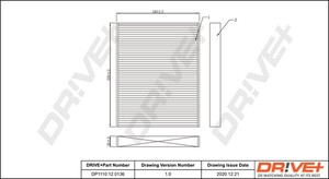 Фото Фільтр, повітря у салоні DRIVE PARTS  DP1110120136