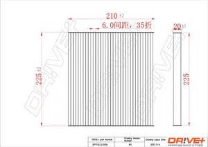 Фото Фільтр, повітря у салоні DRIVE PARTS  DP1110120109