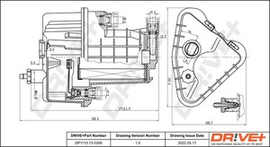 Фото Фільтр палива DRIVE PARTS  DP1110130300