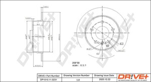 Фото Гальмівний диск DRIVE PARTS  DP1010110231