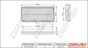 Фото Повітряний фільтр DRIVE PARTS  DP1110100655