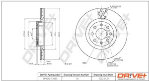 Фото Гальмівний диск DRIVE PARTS  DP1010110485