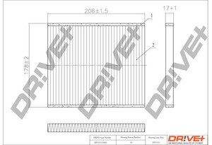 Фото Фільтр, повітря у салоні DRIVE PARTS  DP1110120045