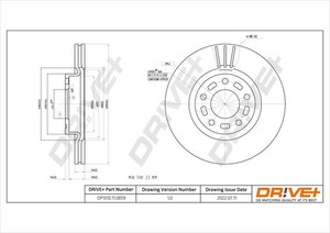 Фото Гальмівний диск DRIVE PARTS  DP1010110859