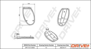 Фото Комплект гідравлічних фільтрів, автоматична коробка передач DRIVE PARTS  DP1110140003