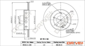 Фото Гальмівний диск DRIVE PARTS  DP1010111051