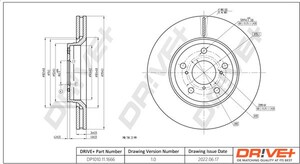 Фото Гальмівний диск DRIVE PARTS  DP1010111666