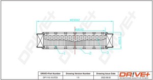 Фото Фильтр воздушный Fiat Lada Lancia Mitsubishi Seat DRIVE PARTS  DP1110100723