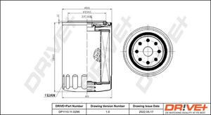 Фото Оливний фільтр DRIVE PARTS  DP1110110296