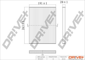 Фото Фільтр, повітря у салоні DRIVE PARTS  DP1110120173