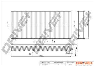 Фото Фільтр, повітря у салоні DRIVE PARTS  DP1110120189