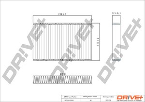 Фото Фільтр, повітря у салоні DRIVE PARTS  DP1110120194