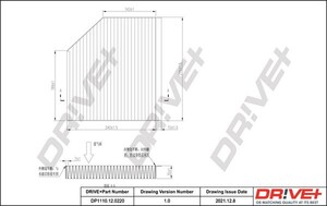 Фото Фільтр, повітря у салоні DRIVE PARTS  DP1110120220