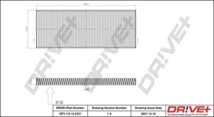 Фото Фільтр, повітря у салоні DRIVE PARTS  DP1110120231